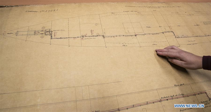 BRITAIN-NEWCASTLE-WARSHIP-NEWLY DISCOVERED PLANS