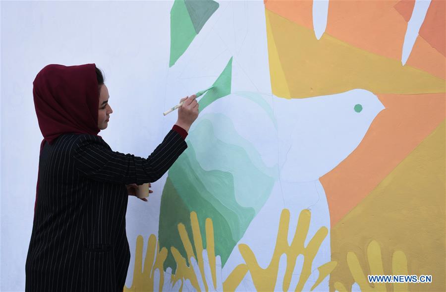 AFGHANISTAN-BALKH-HUMAN RIGHTS DAY-PAINTING