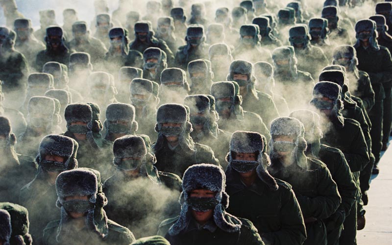 喬天富作品:2001年在北疆哨所領(lǐng)略極寒