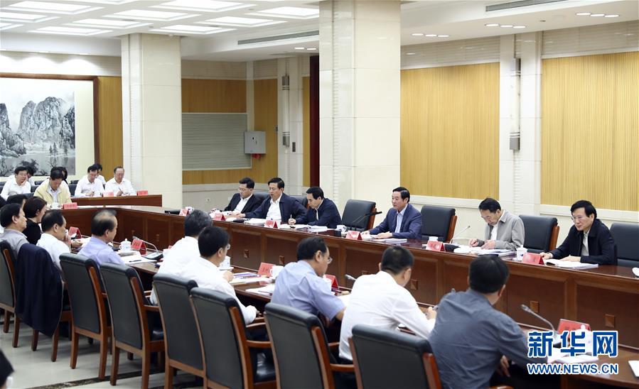9月21日，中宣部在北京召開中央媒體駐外機(jī)構(gòu)外宣工作座談會。中共中央政治局委員、中央書記處書記、中宣部部長劉奇葆出席座談會并講話。新華社記者 謝環(huán)馳 攝 