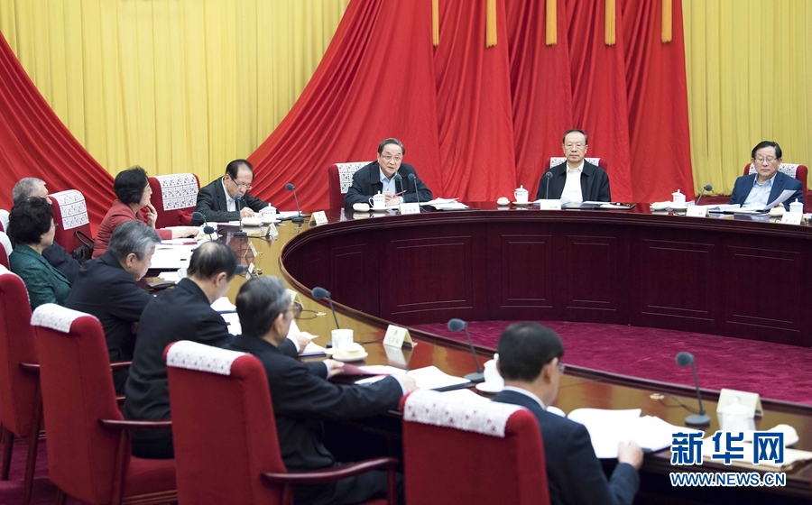 12月22日，全國(guó)政協(xié)主席俞正聲在北京主持召開政協(xié)第十二屆全國(guó)委員會(huì)第六十八次主席會(huì)議。 新華社記者 李濤 攝