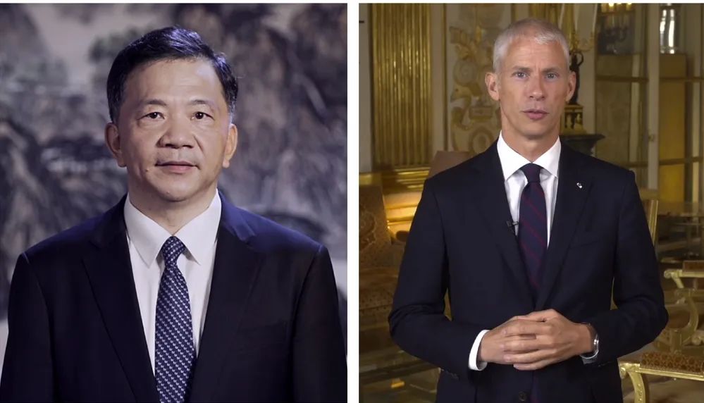 中宣部副部長，中央廣播電視總臺臺長、  總編輯慎海雄與法國文化部部長弗蘭克·里斯特  共同宣布項目啟動