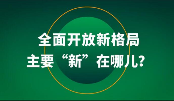 全面開放新格局主要“新”在哪兒？