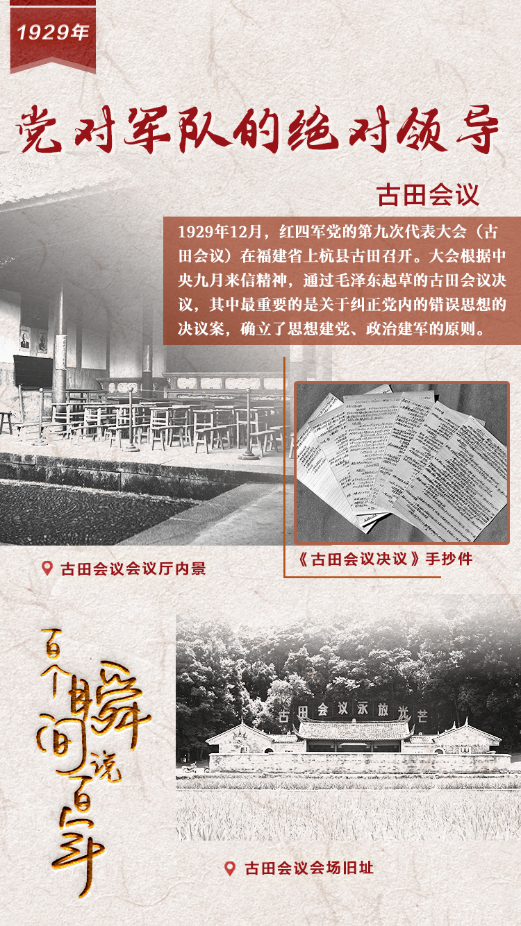 1929，黨對軍隊的絕對領導