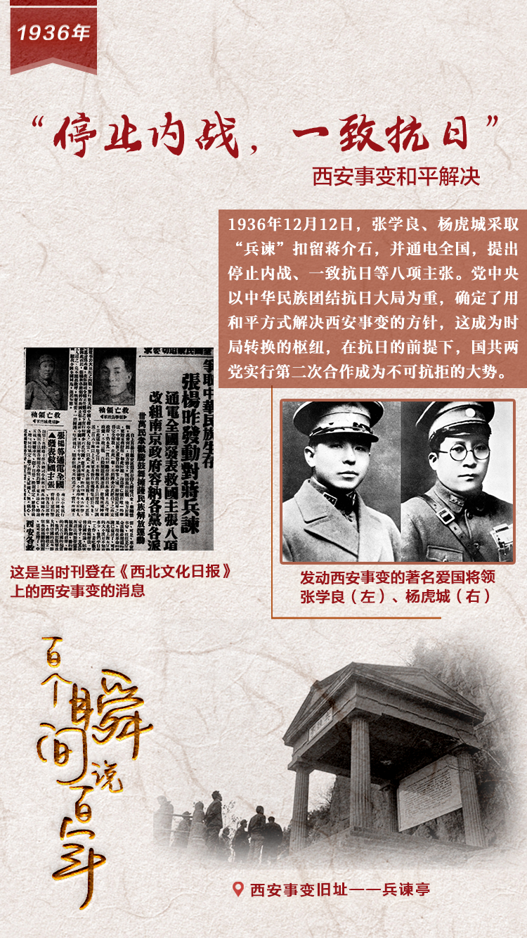 1936，“停止內(nèi)戰(zhàn)，一致抗日”