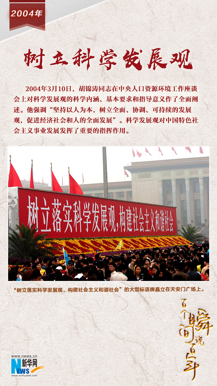 2004，樹立科學發(fā)展觀