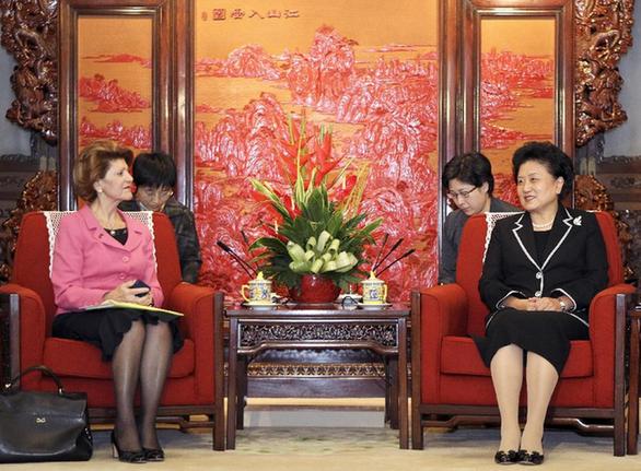 劉延?xùn)|會見歐盟委員會教育、文化、語言多樣性及青年事務(wù)委員瓦西利烏