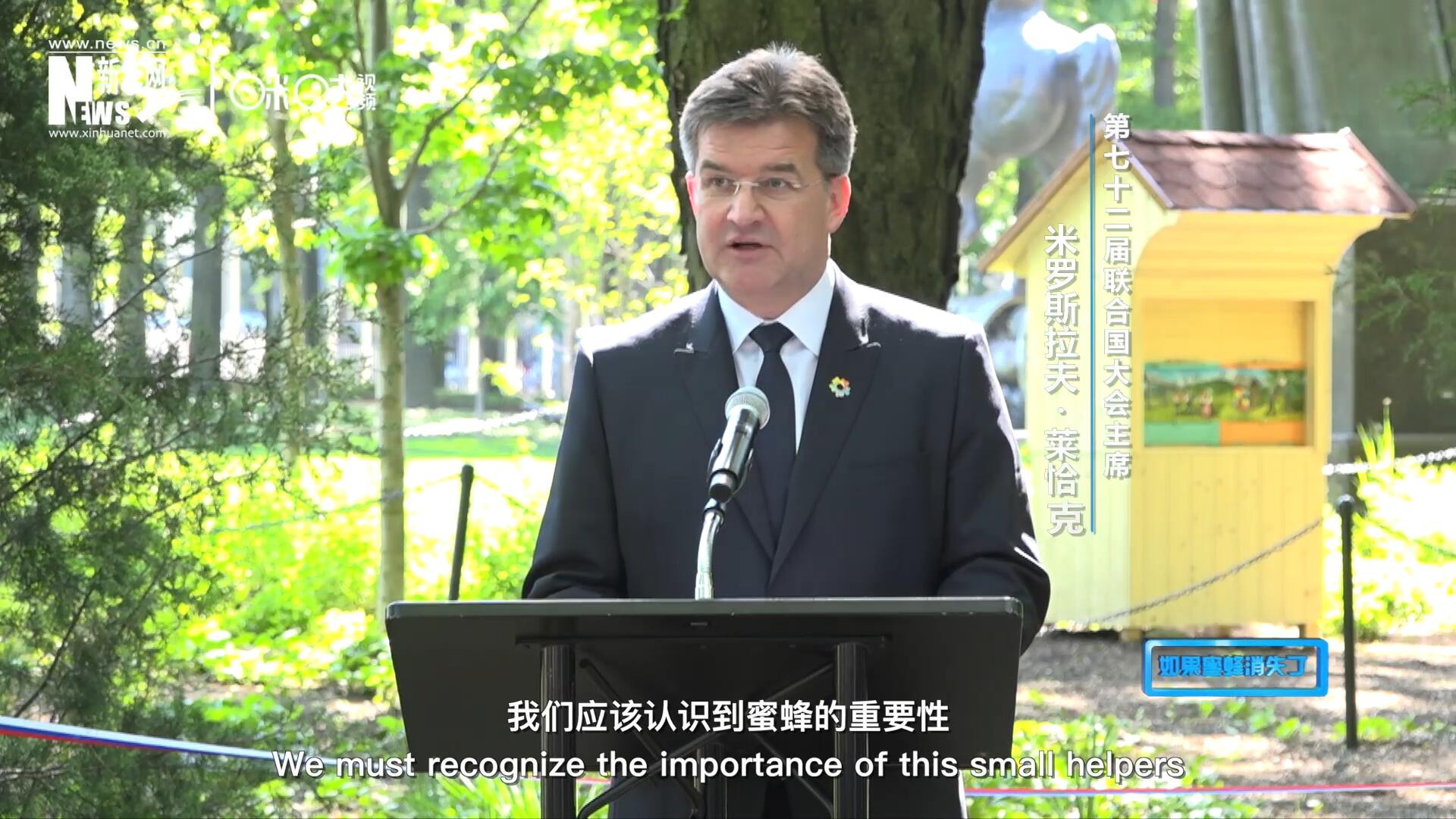 我們應(yīng)該認識到蜜蜂的重要性，所以我們用“世界蜜蜂日”提高大家保護蜜蜂的意識，并且用實際行動去保護蜜蜂