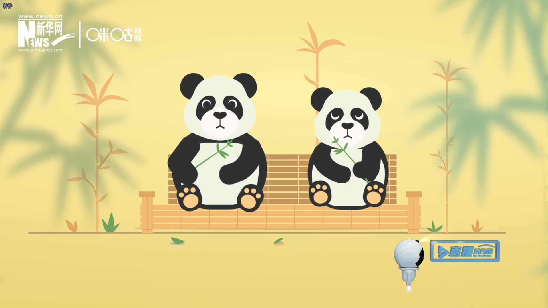 “哥哥你看，又有人來(lái)看我們了。”“有什么奇怪的，我們可是聯(lián)合國(guó)‘最萌’的大使??！”。