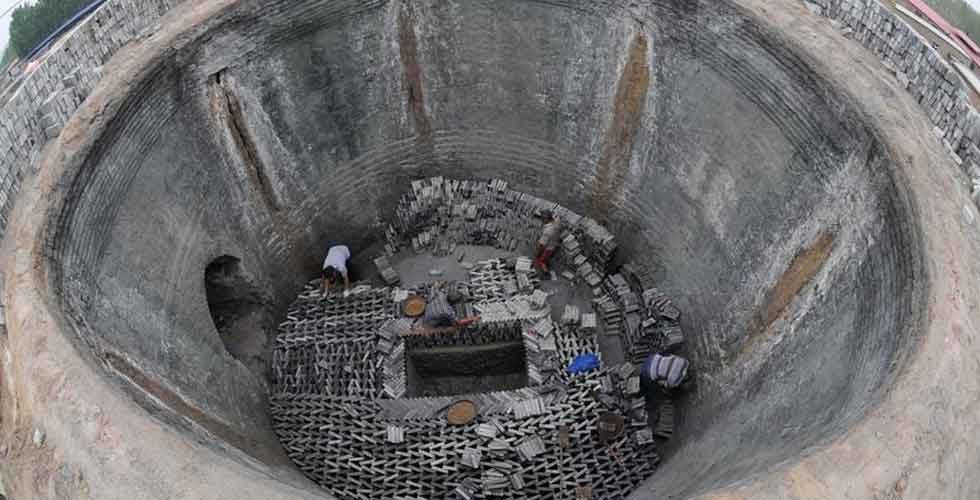 河北任丘:古建青磚傳承傳統(tǒng)燒制技藝(組圖)