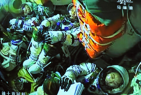 軌返分離后航天員的狀態(tài)