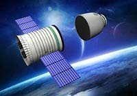 神舟十號(hào)載人飛船返回艙和推進(jìn)艙分離