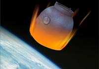 返回艙進(jìn)入大氣層