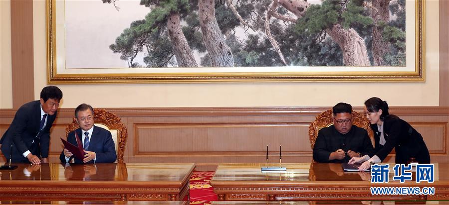 (國(guó)際)(3)韓朝簽署《9月平壤共同宣言》