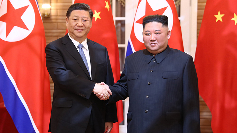 習(xí)近平同朝鮮勞動(dòng)黨委員長(zhǎng)、國(guó)務(wù)委員會(huì)委員長(zhǎng)金正恩舉行會(huì)談