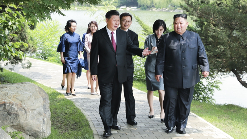 習(xí)近平會(huì)見(jiàn)朝鮮勞動(dòng)黨委員長(zhǎng)、國(guó)務(wù)委員會(huì)委員長(zhǎng)金正恩