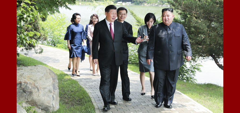 習(xí)近平會(huì)見(jiàn)朝鮮勞動(dòng)黨委員長(zhǎng)、國(guó)務(wù)委員會(huì)委員長(zhǎng)金正恩