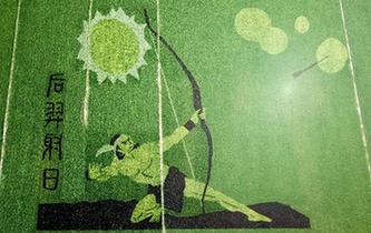 安徽壽縣:稻田畫進入觀賞期